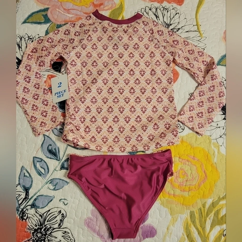 Cabana Life 2 pc Girl's Swim Suit